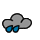 Muy nuboso con lluvia