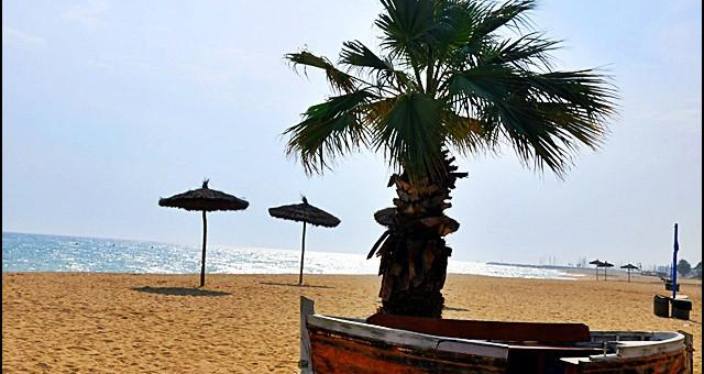 Imagen de la playa Sant Vicen&ccedil; de Montalt